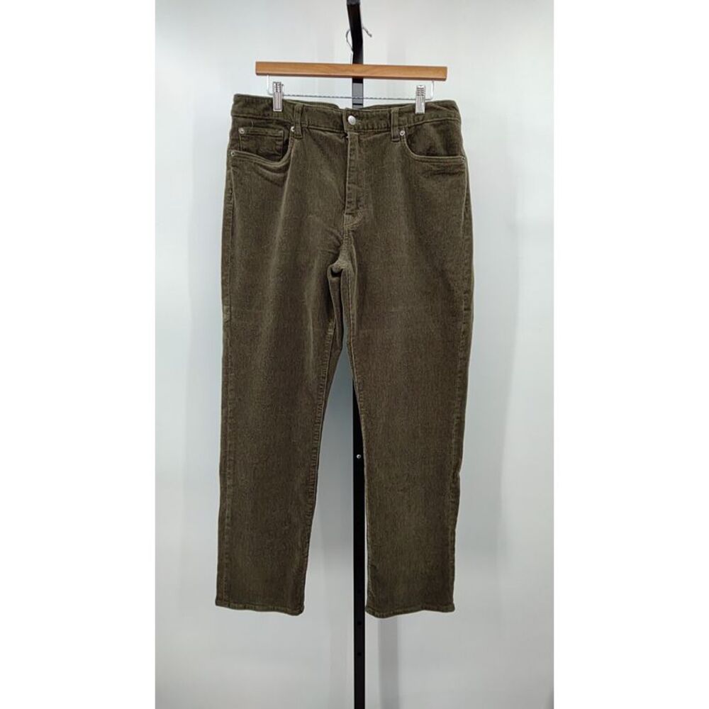 Quince Men Organic Stretch Corduroy 5-Pocket Pants Seaweed 34X30 - Picture 2 of 3